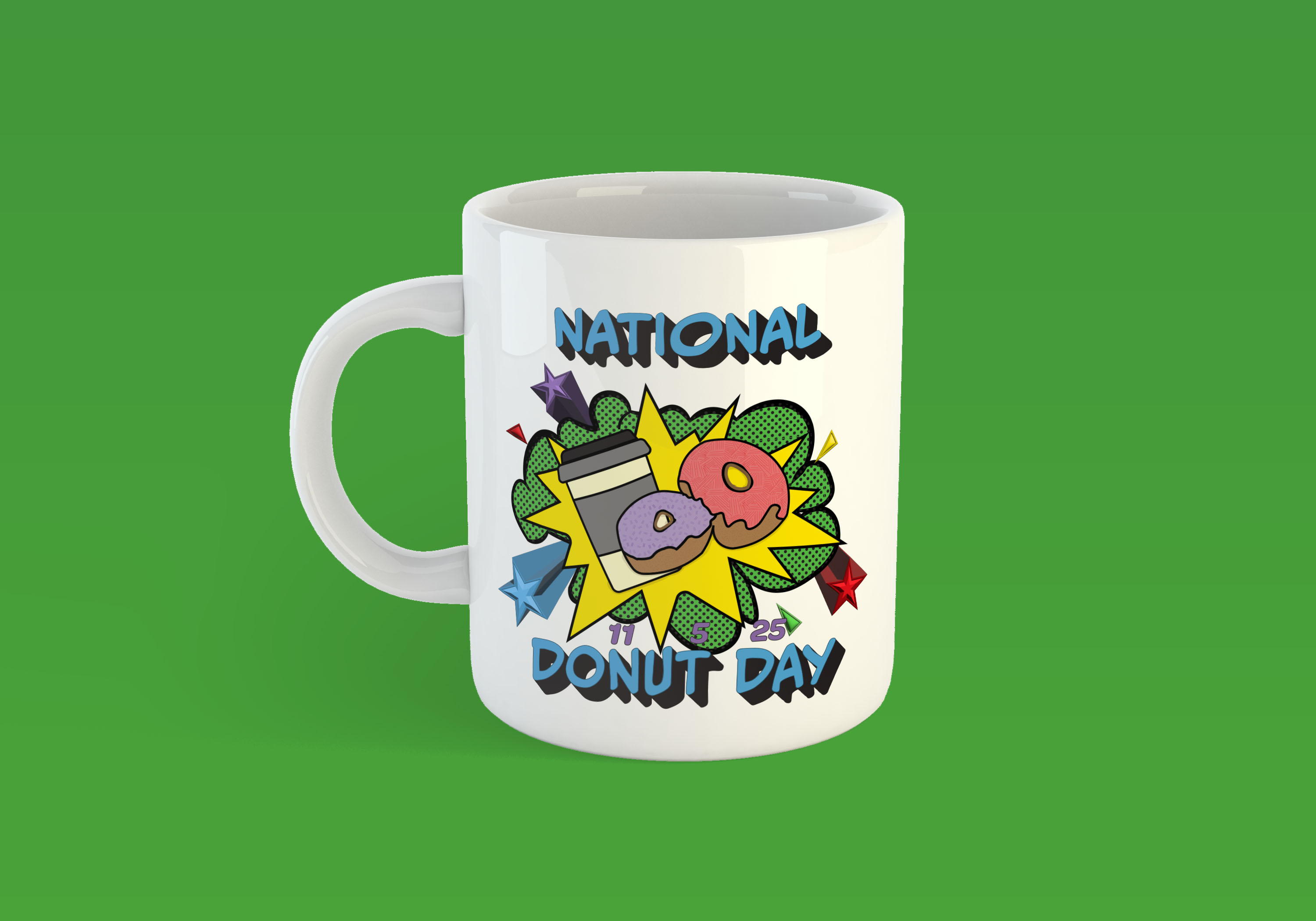 donut mug mockup